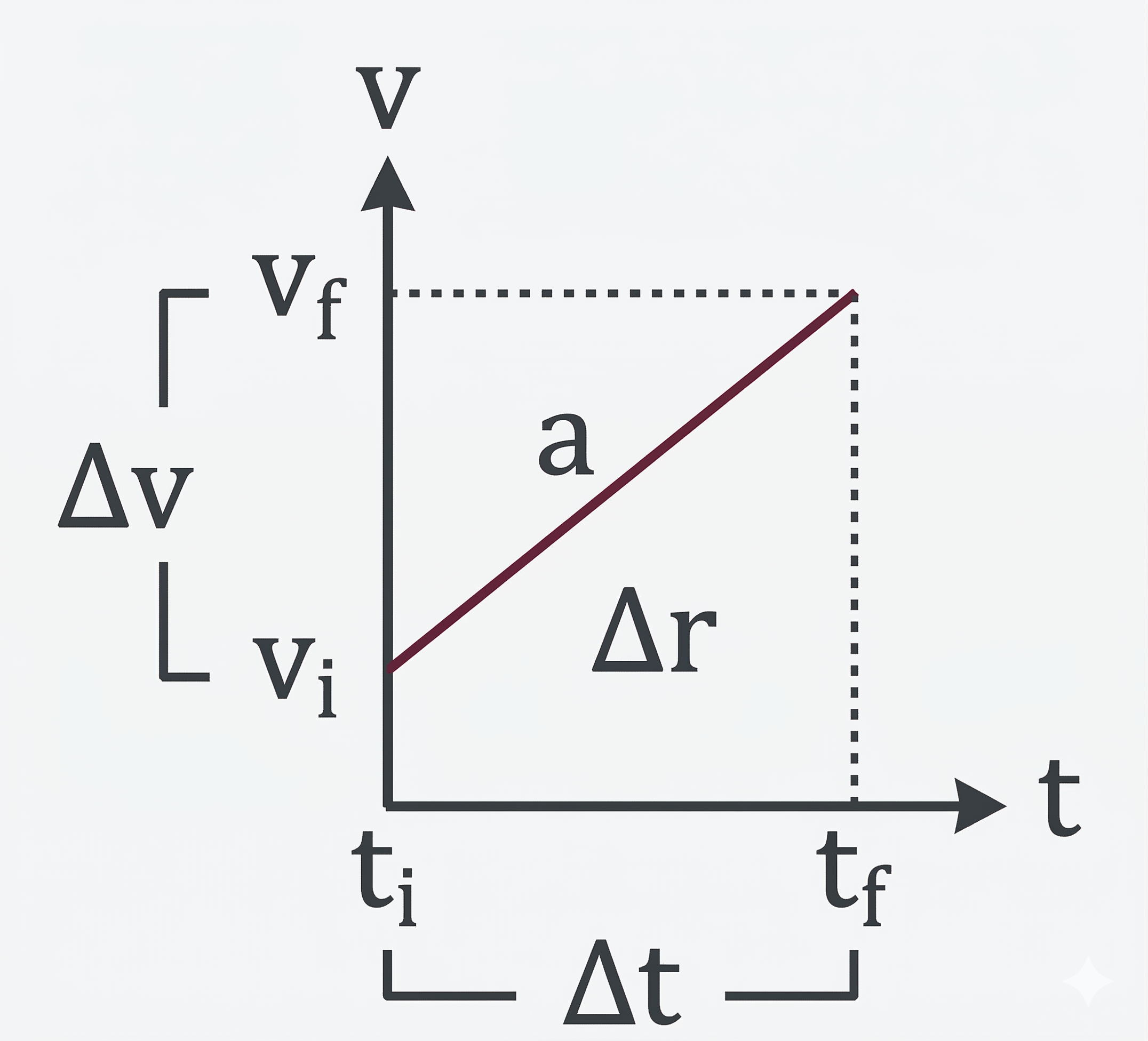 Gráfico de física con tablas y fórmulas